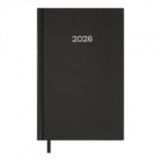 Щоденник датов. 2026 SIMPLE, A5,чорний , бумвініл