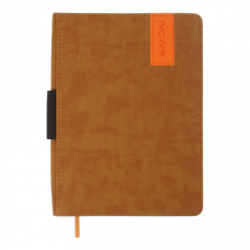 Датований щоденник А5 Buromax VERONA св.коричневий, штучна шкіра/поролон