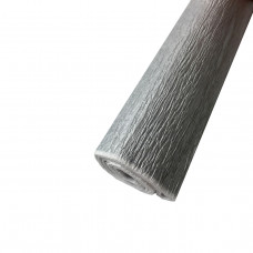 Гофро папір   металл. срібний 20%  50г/м2  (50см*200см)