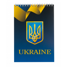 Блокнот А5 48арк спір/верх ВUROМAX UKRAINE, синій
