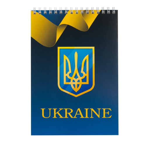 Блокнот А5 48арк спір/верх ВUROМAX UKRAINE, синій