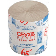 Туалетний папір макул. "Обухов 65", без гільзи, сірий