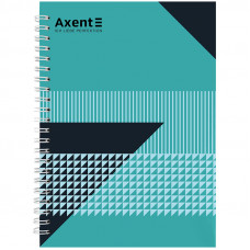 Книга  А5  96арк спіраль тверда обкл AXENT №17