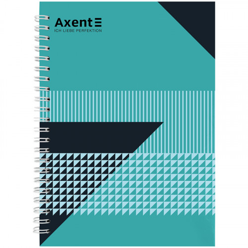 Книга  А5  96арк спіраль тверда обкл AXENT №17