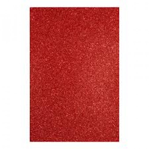 Фоамиран ЭВА красный с глиттером, 200*300 мм, толщина 1,7 мм, АРКУШ !!