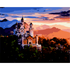 Картина за номерами "Замок у горах", 40*50, ART Line