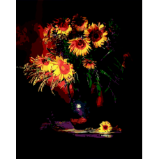 Картина за номерами "Квіти сонця", 40*50, ART Line