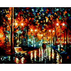 Картина за номерами "Двоє під дощем", 40*50, ART Line