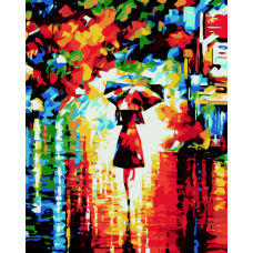 Картина за номерами "Дівчина з парасолею", 40*50, ART Line