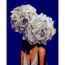 Картина за номерами "Квіти у волоссі", 40*50, ART Line