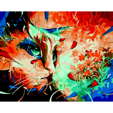 Картина за номерами "Котик в мріях", 40*50, ART Line