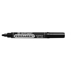 Маркер перманентний Centropen Permanent Dry Safe 8510 2,5мм чорний (14дней невисихає)