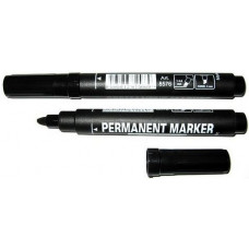 Маркер перманентний Centropen Permanent 1-4,6мм клин чорний