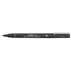 Лінер UNI Mitsubishi Pencil 0.4мм fine line, чорний (Япония)