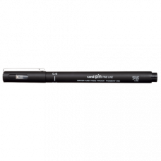 Лінер UNI Mitsubishi Pencil 0.6мм fine line, чорний (Япония)