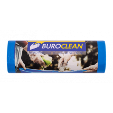 Пакет для сміття 120л/10 шт, міцні, сині  700х1050мм, 22мкм BuroClean EuroStandart