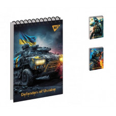 Блокнот YES А6/80 од.спіраль "Defenders of Ukraine"