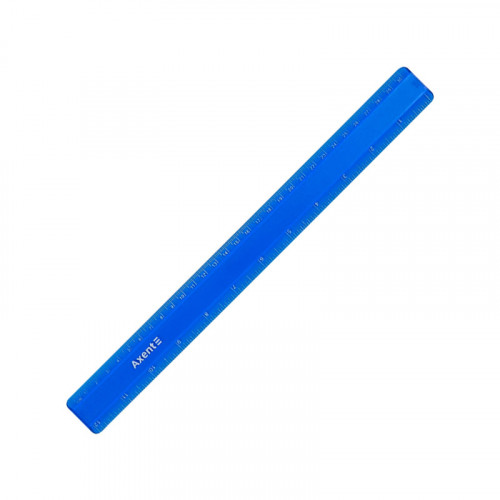 Лінійка  30см пластик Axent матова, синя