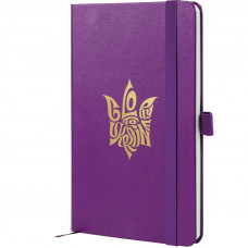 Книга записна Axent Partner, 125*195, 96арк, кліт, пурпурна, Glory (символіка)