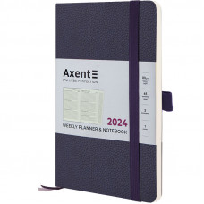Датований щоденник 125*195 Axent Partner Soft Skin, синій
