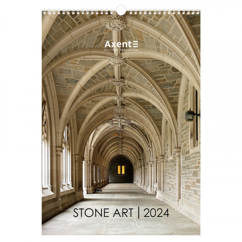 Календар настінний А3 2024 р., Stone Art