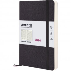 Датований щоденник 145*210 Axent Partner Soft Skin, чорний