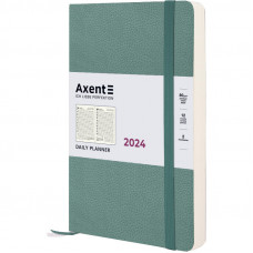 Датований щоденник 145*210 Axent Partner Soft Skin, сіро-лазурний