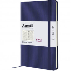 Датований щоденник 145*210 Axent Partner Lines, темно синій