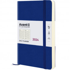 Датований щоденник 145*210 Axent Partner Soft Diamond, синій