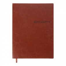 Датований щоденник А5 Buromax SAGA soft коричневий 336 аркушів