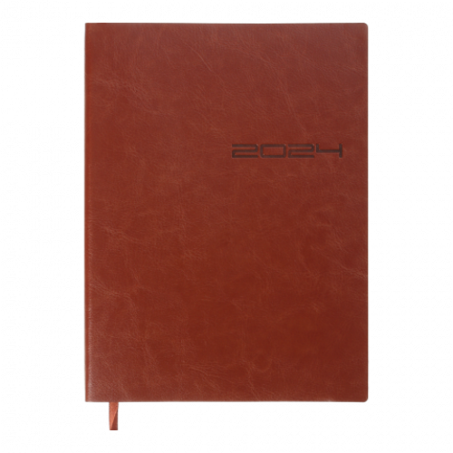 Датований щоденник А5 Buromax SAGA soft коричневий 336 аркушів