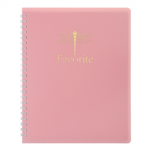 Книжка для записів FAVOURITE, PASTEL, В5, 80 арк., клітинка, пласт. обкладинка, рожевий
