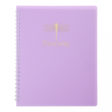 Книжка для записів FAVOURITE, PASTEL, В5, 80 арк., клітинка, пласт. обкладинка, бузковий