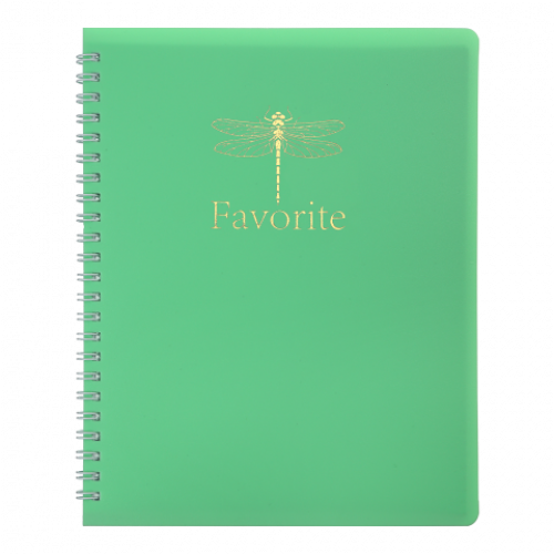 Книжка для записів FAVOURITE, PASTEL, В5, 80 арк., клітинка, пласт. обкладинка, м'ятний