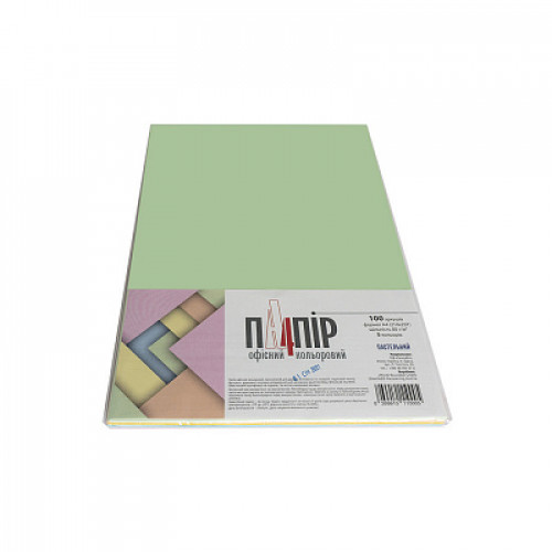 Mondi color папір офіс  A4 .80г/м 100 арк.5кол пастель МИКС