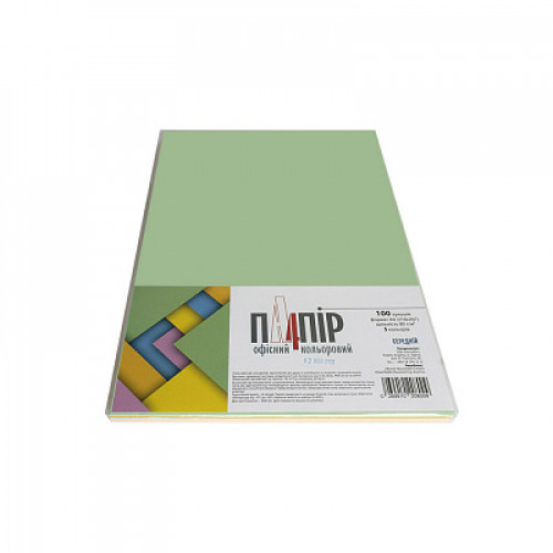 Mondi color папір офіс  A4 .80г/м 100 арк.5кол середній насич МИКС