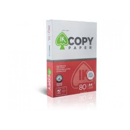 IK COPY PAPER  папір офісний  А4  80 г/м 500 арк B+ товщина106мк, білизна161%