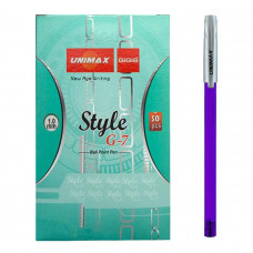 Ручка кулькова масло "Unimax" Style G7-3 (фіолетова)