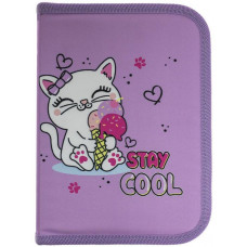 пенал 1-яр. пустий, поліестер, "Сool Kitten", 25002C