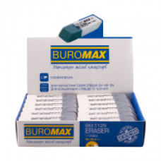 Гумка ВUROМAX біло-синій 55x19x8 мм