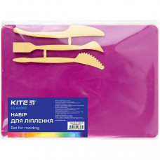Дошка для ліплення Kite 250*180мм рожева + 3 стека Classic