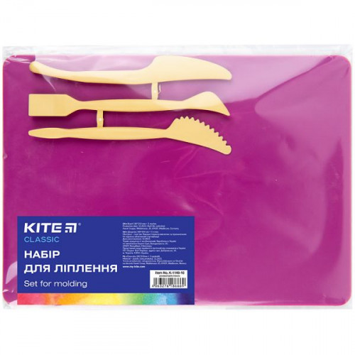 Дошка для ліплення Kite 250*180мм рожева + 3 стека Classic