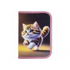пенал 1-яр. пустий, поліестер, "Kitty", 25004C