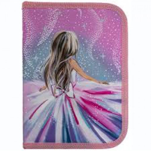 пенал 1-яр. пустий, поліестер, "Girl's Dreams", 25005C