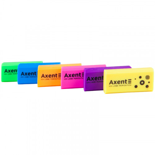 Ластик AXENT мягка Neon, асорті кольорів