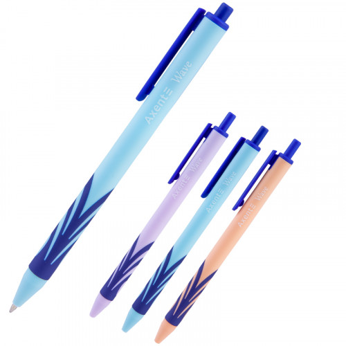 Ручка  AXENT автоматична Wave синя