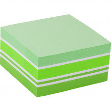 Папір клейкий Axent 75*75 400 арк пастель зелений  куб