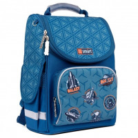 Рюкзак шкільний каркасний SMART PG-11 "Galactic", синій