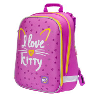 Рюкзак шкільний каркасний YES H -12  "I love kitty"