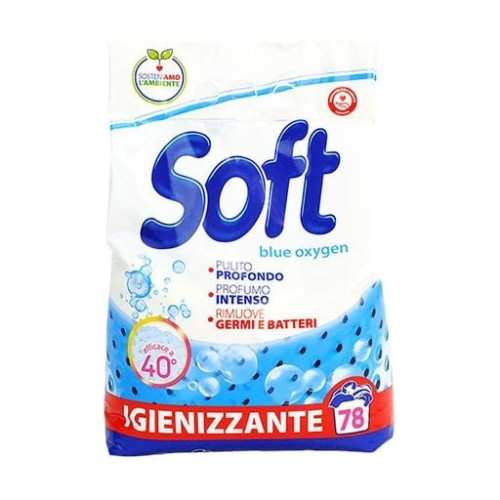 Порошок пральний автомат з активним киснем 3,9кг Soft Blue Oxygen Глибокий Кисень